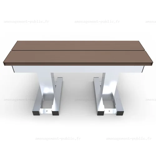 Banc de touche 2 places pour aménagements sportifs extérieurs